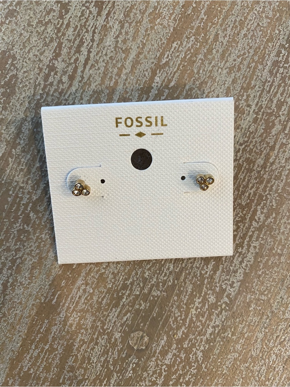 Fossil Kids Gold Tone Cluster Stud Earrings Disney special edition
